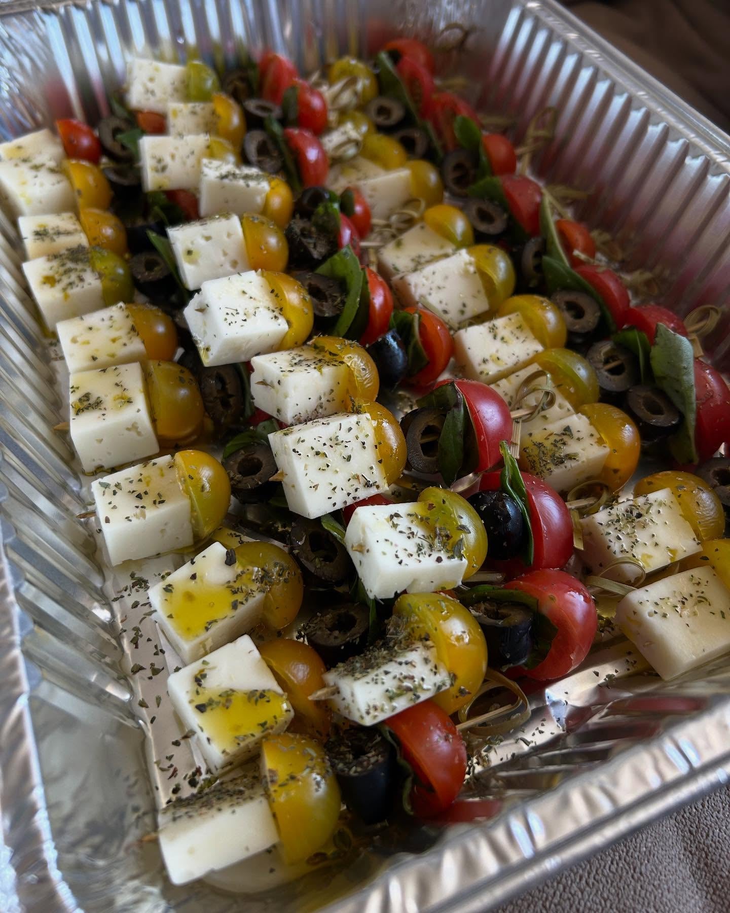 Brochetas de Queso Cabra